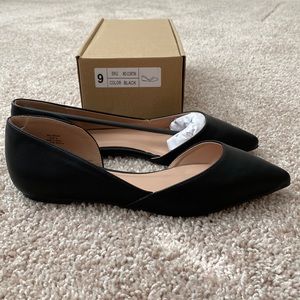 Black d’orsay ballet flat